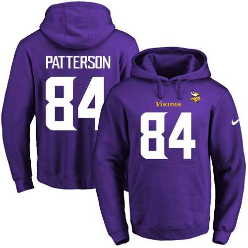 Printed Nike Minnesota Vikings #84 Cordarrelle Patterson Purple Name & Number Men's Pullover Hoodie,We sell and wholesale Printed Nike Minnesota Vikings #84 Cordarrelle Patterson Purple Name & Number Men's Pullover Hoodie on line form chian!