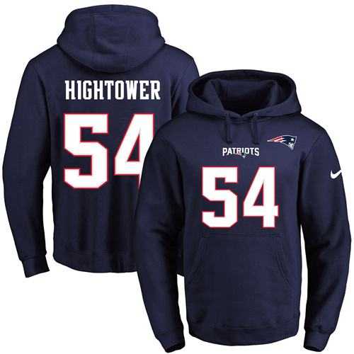 Printed Nike New England Patriots #54 Dont'a Hightower Navy Name & Number Men's Pullover Hoodie,We sell and wholesale Printed Nike New England Patriots #54 Dont'a Hightower Navy Name & Number Men's Pullover Hoodie on line form chian!