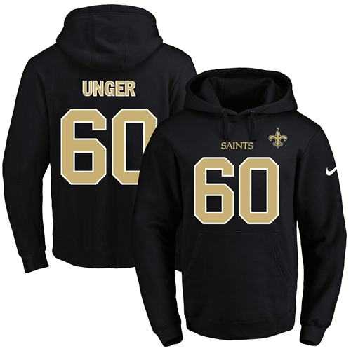 Printed Nike New Orleans Saints #60 Max Unger Black Name & Number Men's Pullover Hoodie,We sell and wholesale Printed Nike New Orleans Saints #60 Max Unger Black Name & Number Men's Pullover Hoodie on line form chian!
