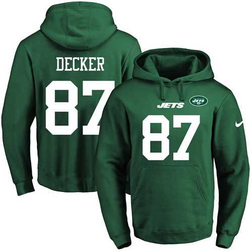 Printed Nike New York Jets #87 Eric Decker Green Name & Number Men's Pullover Hoodie,We sell and wholesale Printed Nike New York Jets #87 Eric Decker Green Name & Number Men's Pullover Hoodie on line form chian!