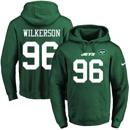 Printed Nike New York Jets #96 Muhammad Wilkerson Green Name & Number Men's Pullover Hoodie,We sell and wholesale Printed Nike New York Jets #96 Muhammad Wilkerson Green Name & Number Men's Pullover Hoodie on line form chian!