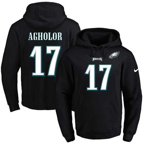 Printed Nike Philadelphia Eagles #17 Nelson Agholor Black Name & Number Men's Pullover Hoodie,We sell and wholesale Printed Nike Philadelphia Eagles #17 Nelson Agholor Black Name & Number Men's Pullover Hoodie on line form chian!