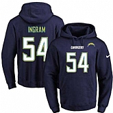 Printed Nike San Diego Chargers #54 Melvin Ingram Dark Blue Name & Number Men's Pullover Hoodie,baseball caps,new era cap wholesale,wholesale hats