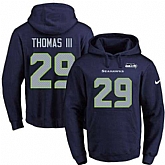Printed Nike Seattle Seahawks #29 Earl Thomas III Navy Name & Number Men's Pullover Hoodie,baseball caps,new era cap wholesale,wholesale hats