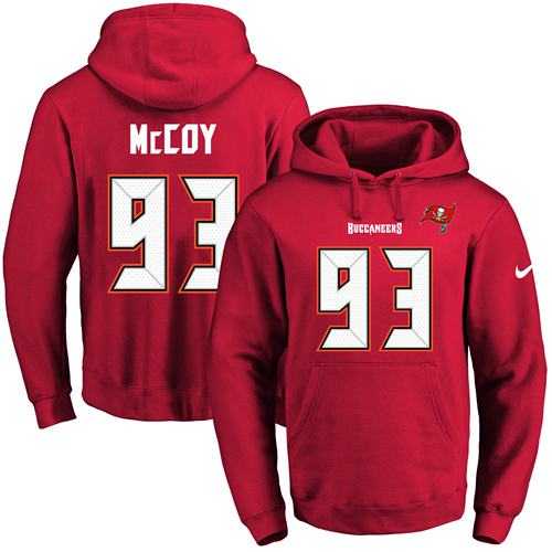 Printed Nike Tampa Bay Buccaneers #93 Gerald McCoy Red Name & Number Men's Pullover Hoodie,We sell and wholesale Printed Nike Tampa Bay Buccaneers #93 Gerald McCoy Red Name & Number Men's Pullover Hoodie on line form chian!
