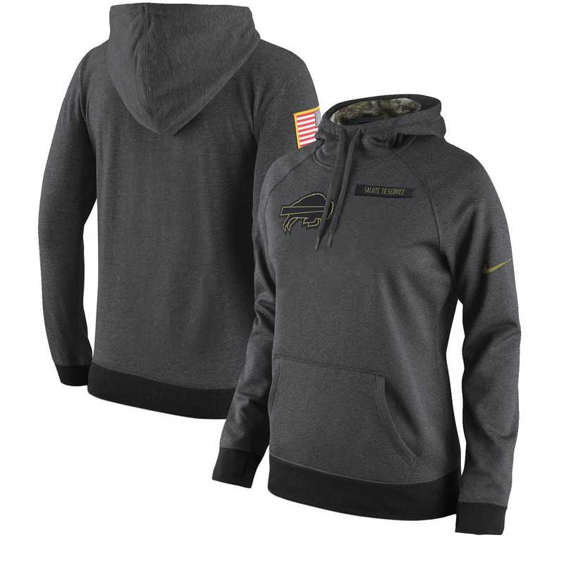 Women Nike Buffalo Bills Anthracite Salute to Service Pullover Hoodie,We sell and wholesale Women Nike Buffalo Bills Anthracite Salute to Service Pullover Hoodie on line form chian!