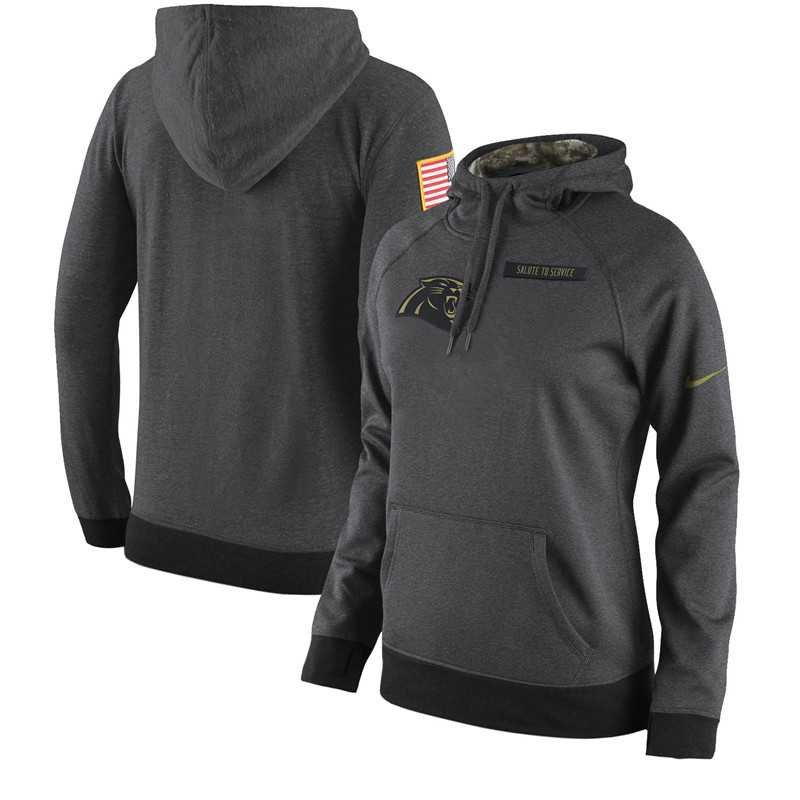 Women Nike Carolina Panthers Anthracite Salute to Service Pullover Hoodie,We sell and wholesale Women Nike Carolina Panthers Anthracite Salute to Service Pullover Hoodie on line form chian!