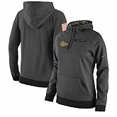 Women Nike Kansas City Chiefs Anthracite Salute to Service Pullover Hoodie,baseball caps,new era cap wholesale,wholesale hats