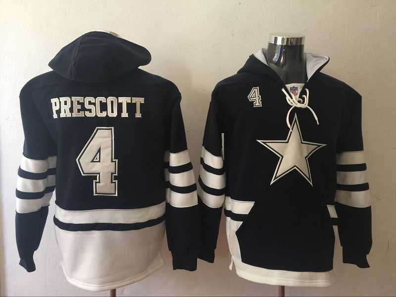 Dallas Cowboys #4 Dak Prescott Navy All Stitched Hooded Sweatshirt,We sell and wholesale Dallas Cowboys #4 Dak Prescott Navy All Stitched Hooded Sweatshirt on line form chian!
