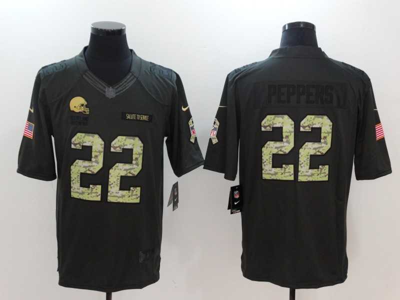Nike Cleveland Browns #22 Jabrill Peppers Anthracite Salute to Service Limited Jersey,We sell and wholesale Nike Cleveland Browns #22 Jabrill Peppers Anthracite Salute to Service Limited Jersey on line form chian!