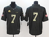 Nike Cleveland Browns #7 DeShone Kizer Anthracite Salute to Service Limited Jersey,baseball caps,new era cap wholesale,wholesale hats