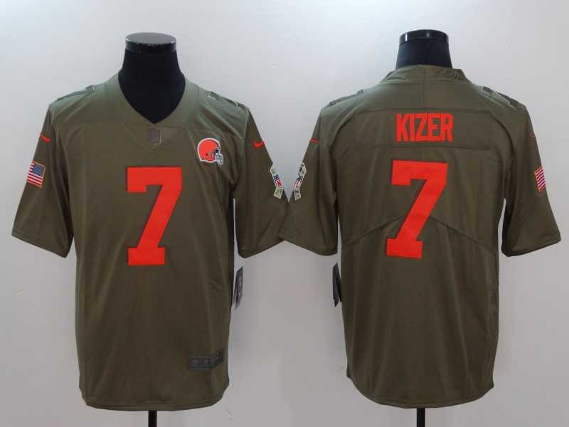 Nike Cleveland Browns #7 DeShone Kizer Olive Salute To Service Limited Jersey,We sell and wholesale Nike Cleveland Browns #7 DeShone Kizer Olive Salute To Service Limited Jersey on line form chian!