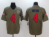 Nike Houston Texans #4 Deshaun Watson Olive Salute To Service Limited Jersey,baseball caps,new era cap wholesale,wholesale hats