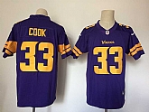 Nike Minnesota Vikings #33 Dalvin Cook Purple Color Rush Limited Jerseys