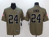 Nike Oakland Raiders #24 Marshawn Lynch Olive Salute To Service Limited Jersey,baseball caps,new era cap wholesale,wholesale hats