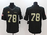 Nike Pittsburgh Steelers #78 Alejandro Villanueva Anthracite Salute to Service Limited Jersey,baseball caps,new era cap wholesale,wholesale hats