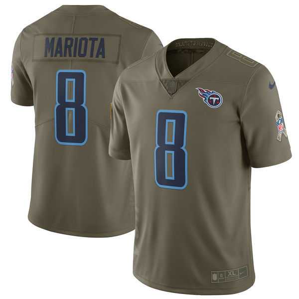 Nike Tennessee Titans #8 Marcus Mariota Olive Salute To Service Limited Jersey,We sell and wholesale Nike Tennessee Titans #8 Marcus Mariota Olive Salute To Service Limited Jersey on line form chian!