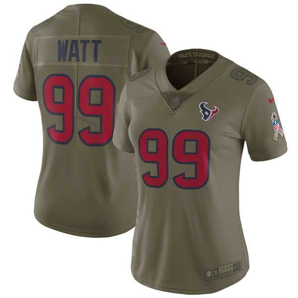 Women Nike Houston Texans #99 J.J. Watt Olive Salute To Service Limited Jersey,We sell and wholesale Women Nike Houston Texans #99 J.J. Watt Olive Salute To Service Limited Jersey on line form chian!