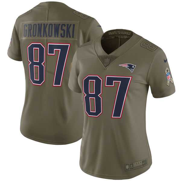 Women Nike New England Patriots #87 Gronkowski Olive Salute To Service Limited Jersey,We sell and wholesale Women Nike New England Patriots #87 Gronkowski Olive Salute To Service Limited Jersey on line form chian!