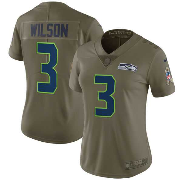 Women Nike Seattle Seahawks #3 Russell Wilson Olive Salute To Service Limited Jersey,We sell and wholesale Women Nike Seattle Seahawks #3 Russell Wilson Olive Salute To Service Limited Jersey on line form chian!
