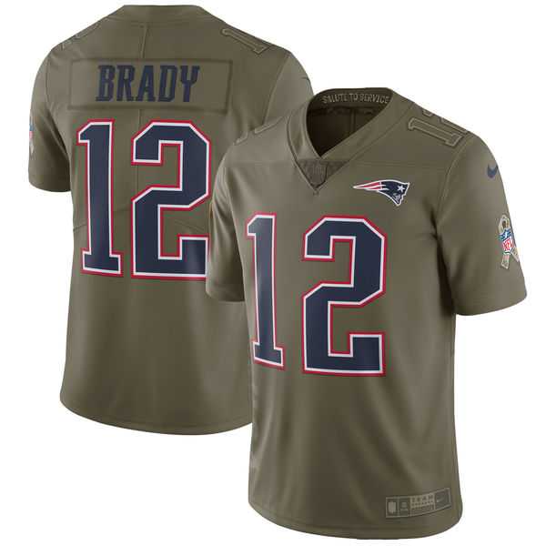 Youth Nike New England Patriots #12 Tom Brady Olive Salute To Service Limited Jersey,We sell and wholesale Youth Nike New England Patriots #12 Tom Brady Olive Salute To Service Limited Jersey on line form chian!
