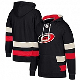 Customized Men's Carolina Hurricanes Black All Stitched Hooded Sweatshirt,baseball caps,new era cap wholesale,wholesale hats