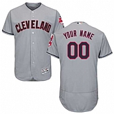 Customized Men's Cleveland Indians Gray Flexbase Jersey,baseball caps,new era cap wholesale,wholesale hats