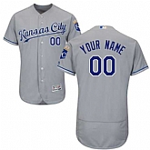 Customized Men's Kansas City Royals Gray Flexbase Jersey,baseball caps,new era cap wholesale,wholesale hats