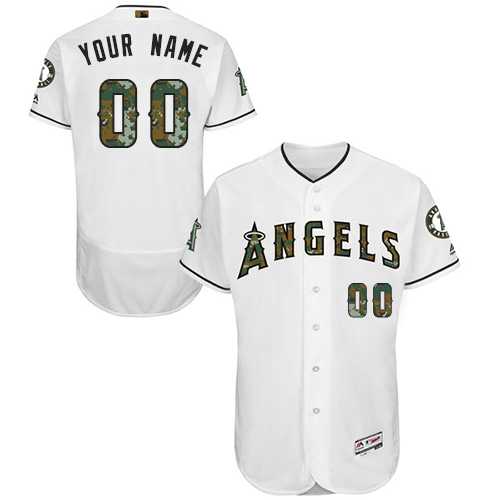 Customized Men's Los Angeles Angels White Memorial Day Flexbase Jersey,We sell and wholesale Customized Men's Los Angeles Angels White Memorial Day Flexbase Jersey on line form chian!