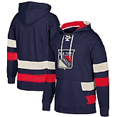 Customized Men's New York Rangers Navy All Stitched Hooded Sweatshirt,baseball caps,new era cap wholesale,wholesale hats