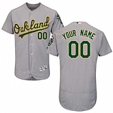 Customized Men's Oakland Athletics Gray Flexbase Jersey,baseball caps,new era cap wholesale,wholesale hats