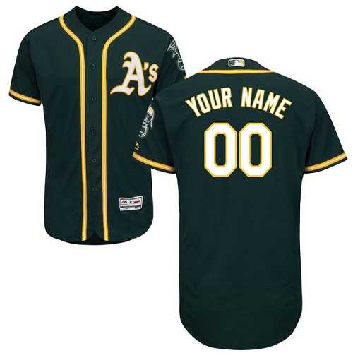 Customized Men's Oakland Athletics Green Flexbase Jersey,We sell and wholesale Customized Men's Oakland Athletics Green Flexbase Jersey on line form chian!