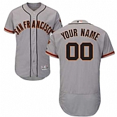 Customized Men's San Francisco Giants Gray Flexbase Jersey,baseball caps,new era cap wholesale,wholesale hats