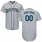 Customized Men's Seattle Mariners Gray Flexbase Jersey,baseball caps,new era cap wholesale,wholesale hats