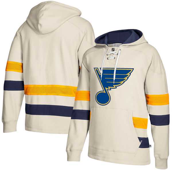 Customized Men's St. Louis Blues Cream All Stitched Hooded Sweatshirt,We sell and wholesale Customized Men's St. Louis Blues Cream All Stitched Hooded Sweatshirt on line form chian!