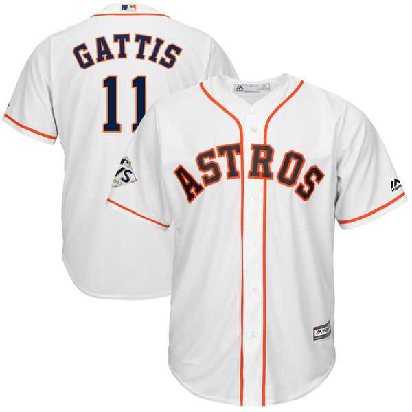 Houston Astros #11 Evan Gattis White 2017 World Series Bound Cool Base Player Jersey,We sell and wholesale Houston Astros #11 Evan Gattis White 2017 World Series Bound Cool Base Player Jersey on line form chian!