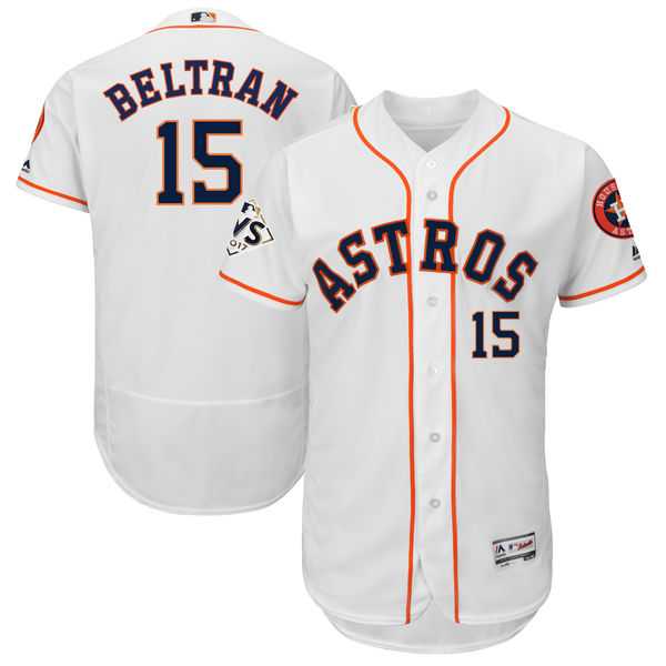 Houston Astros #15 Carlos Beltran White 2017 World Series Bound Flexbase Player Jersey,We sell and wholesale Houston Astros #15 Carlos Beltran White 2017 World Series Bound Flexbase Player Jersey on line form chian!