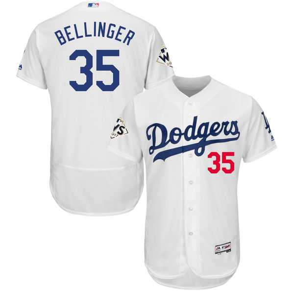 Los Angeles Dodgers #35 Cody Bellinger White 2017 World Series Bound Flexbase Player Jersey,We sell and wholesale Los Angeles Dodgers #35 Cody Bellinger White 2017 World Series Bound Flexbase Player Jersey on line form chian!