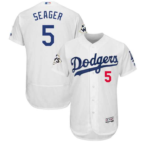 Los Angeles Dodgers #5 Corey Seager White 2017 World Series Bound Flexbase Player Jersey,We sell and wholesale Los Angeles Dodgers #5 Corey Seager White 2017 World Series Bound Flexbase Player Jersey on line form chian!