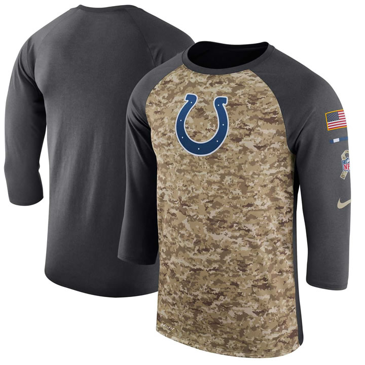 Men's Indianapolis Colts Nike Camo Anthracite Salute to Service Sideline Legend Performance Three-Quarter Sleeve T-Shirt 90Hou,We sell and wholesale Men's Indianapolis Colts Nike Camo Anthracite Salute to Service Sideline Legend Performance Three-Quarter Sleeve T-Shirt 90Hou on line form chian!