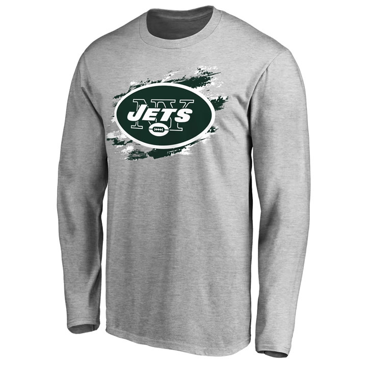 Men's New York Jets NFL Pro Line Ash True Colors Long Sleeve T-Shirt 90Hou,We sell and wholesale Men's New York Jets NFL Pro Line Ash True Colors Long Sleeve T-Shirt 90Hou on line form chian!