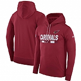 Men's Nike Arizona Cardinals Nike Red Sideline Team Name Performance Pullover Hoodie FengYun,baseball caps,new era cap wholesale,wholesale hats