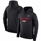 Men's Nike Atlanta Falcons Nike Black Sideline Team Name Performance Pullover Hoodie 90Hou,baseball caps,new era cap wholesale,wholesale hats