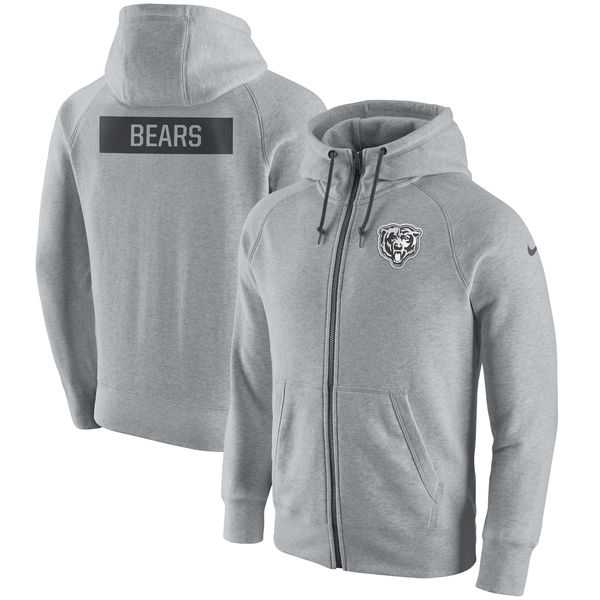 Men's Nike Chicago Bears Nike Ash Gridiron Gray 2.0 Full Zip Hoodie 90Hou,We sell and wholesale Men's Nike Chicago Bears Nike Ash Gridiron Gray 2.0 Full Zip Hoodie 90Hou on line form chian!