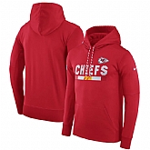 Men's Nike Kansas City Chiefs Nike Red Sideline Team Name Performance Pullover Hoodie FengYun,baseball caps,new era cap wholesale,wholesale hats