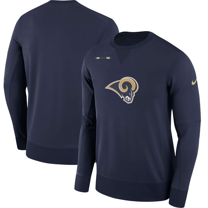 Men's Nike Los Angeles Rams Nike Navy Sideline Team Logo Performance Sweatshirt 90Hou,We sell and wholesale Men's Nike Los Angeles Rams Nike Navy Sideline Team Logo Performance Sweatshirt 90Hou on line form chian!