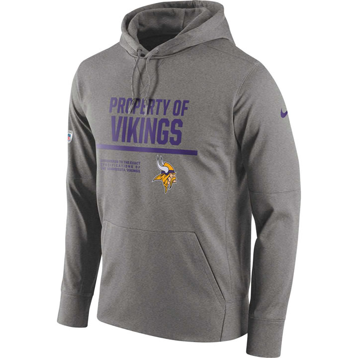 Men's Nike Minnesota Vikings Nike Gray Circuit Property Of Performance Pullover Hoodie 90Hou,We sell and wholesale Men's Nike Minnesota Vikings Nike Gray Circuit Property Of Performance Pullover Hoodie 90Hou on line form chian!