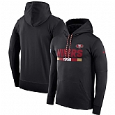 Men's Nike San Francisco 49ers Nike Black Sideline Team Name Performance Pullover Hoodie FengYun,baseball caps,new era cap wholesale,wholesale hats