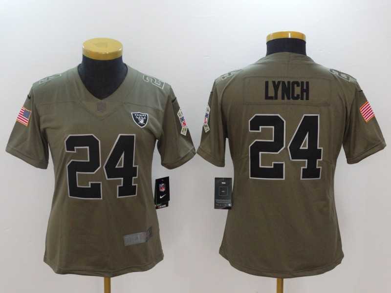 Women Nike Oakland Raiders #24 Marshawn Lynch Olive Salute To Service Limited Jersey,We sell and wholesale Women Nike Oakland Raiders #24 Marshawn Lynch Olive Salute To Service Limited Jersey on line form chian!