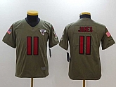Youth Nike Atlanta Falcons #11 Julio Jones Olive Salute To Service Limited Jerseys,baseball caps,new era cap wholesale,wholesale hats